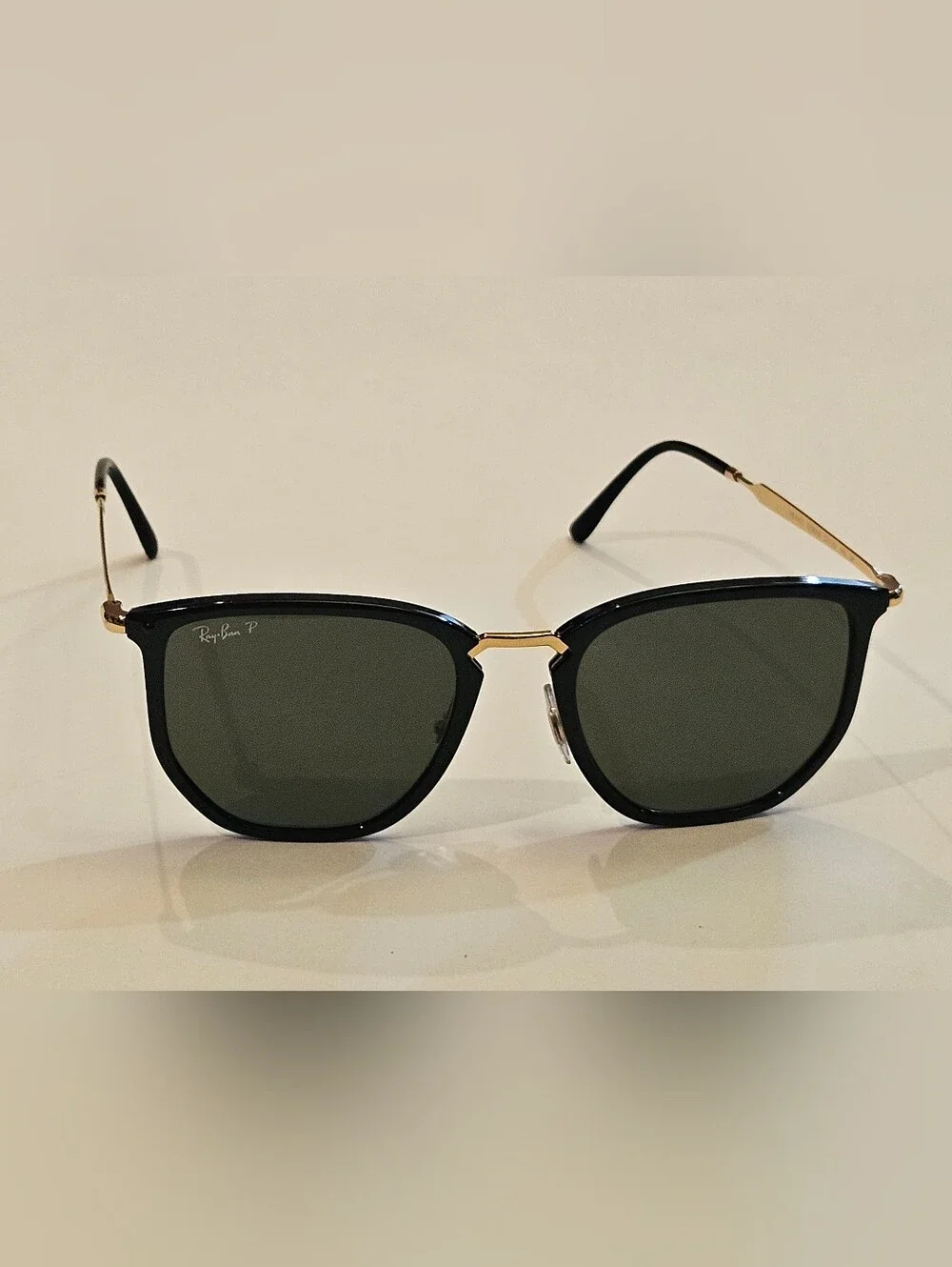 RAY-BAN RB 4451 6306/58 53-20 145 P Black & Gold Sunglasses Polarized Lenses